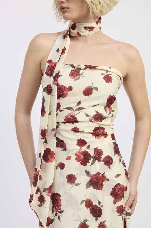 FLORAL PRINT FOULARD TOP 23918886_b01af036-6989-4857-bfde-9e598d818f38