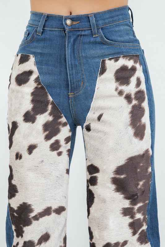 Cow Hide Wide Leg Jean 24117237_9475a23a-7707-4380-b9e2-553585acd234