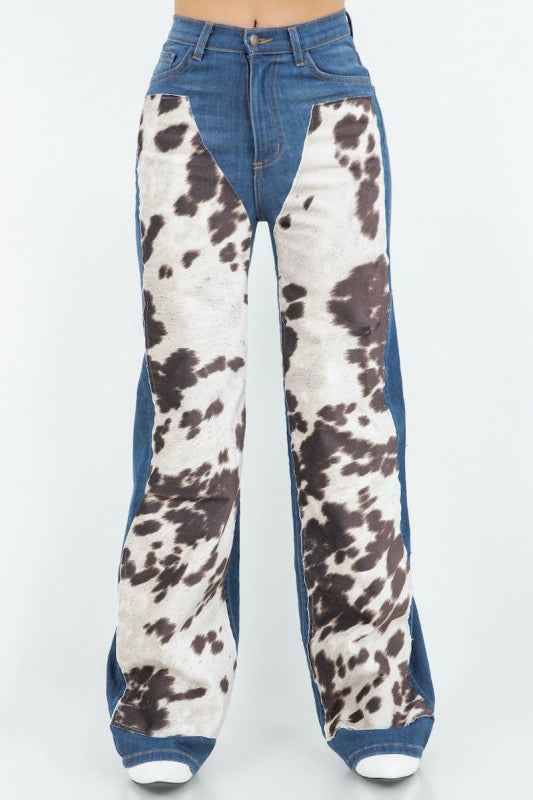 Cow Hide Wide Leg Jean 24117237_b5f2a237-6e0c-458f-9ece-5abb42e6ee5f