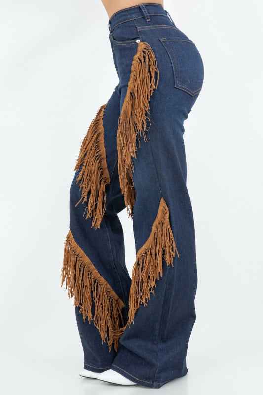 Western Fringe Wide Leg Denim Jeans 24117375_179af2bb-1c53-496d-a7f9-9fc0f9aa0ec4