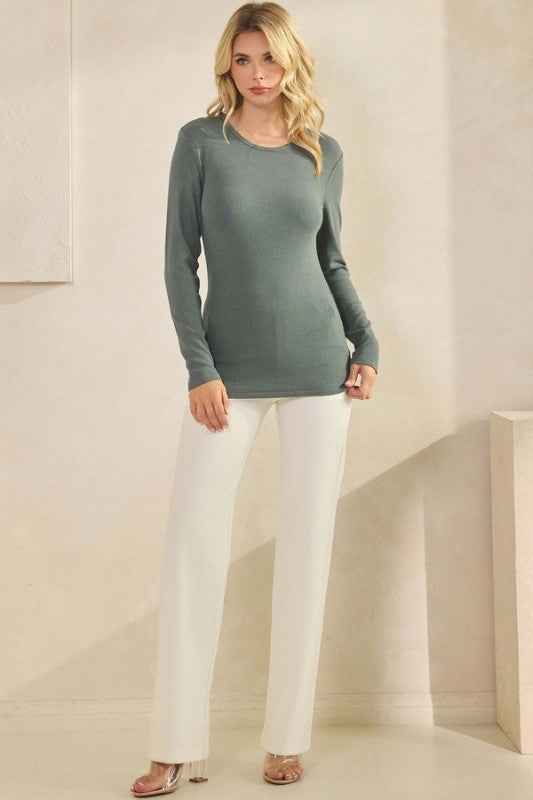 Pure Comfort Viscose Ribbed Long Sleeve Top 24121844_16a4b36e-ab5c-4da5-8fe5-040c40679453