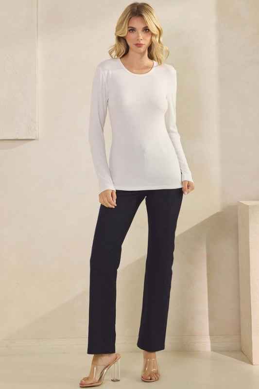 Pure Comfort Viscose Ribbed Long Sleeve Top 24121844_586ce798-7922-456c-b812-a24d55ac3f2a