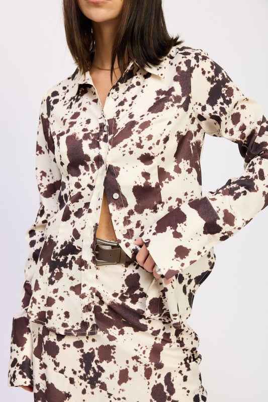 COW PRINTED SATIN SHIRT TOP 24143904_b3805e94-1792-4b90-948b-a5ed702aa3d3