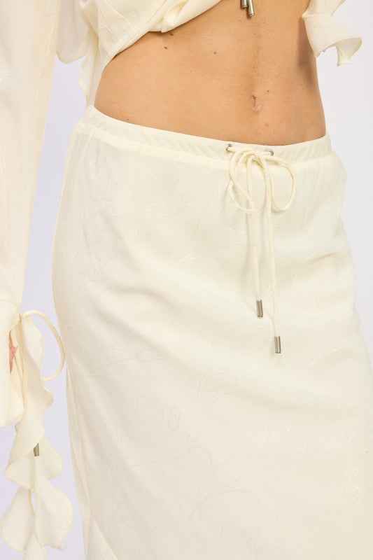 SATIN MAXI SKIRT WITH DRAWSTRING 24151975_49943167-95ab-4847-9426-d54cae581b31