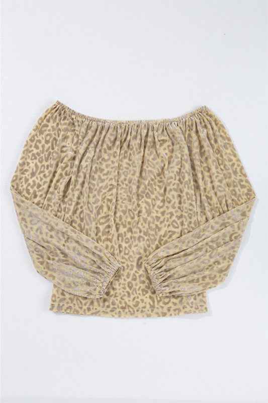 Women Leopard Velvet Burnout Off Shoulder Blouse 24264473_fe00cd1e-005a-47a3-a1a7-8e3a3055e858