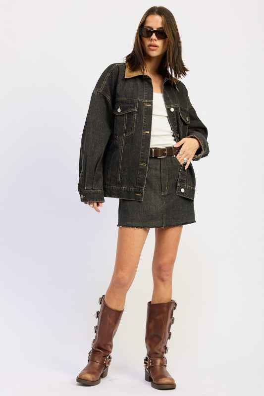 MIX MEDIA DENIM MINI SKIRT WITH POCKETS 24268228_0701e264-cf96-43ce-a7aa-fb3849f15ef4