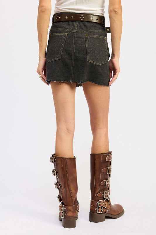 MIX MEDIA DENIM MINI SKIRT WITH POCKETS 24268228_73819d5c-3524-4d9f-8bb8-aba0fe45213d