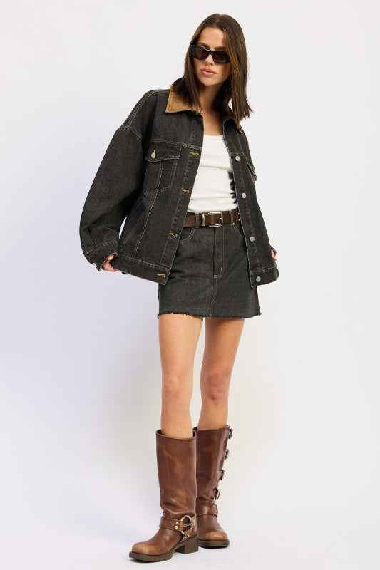 MIX MEDIA DENIM MINI SKIRT WITH POCKETS 24268228_838746f3-d295-42f1-9b88-ab802bd6b4c2