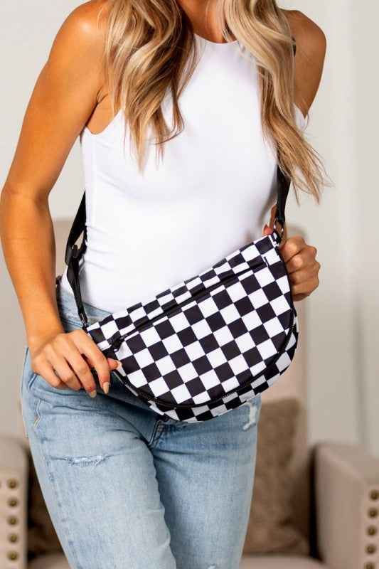 Olivia Nylon Checkered Foldover Crossbody 24279550_c1729c9e-5d7d-4bbd-93a5-56bd1a1e1ade