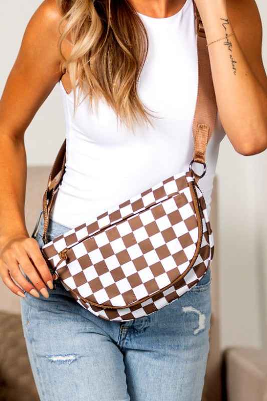 Olivia Nylon Checkered Foldover Crossbody 24279550_f01cb38c-af3f-402e-830b-81ce64023c15