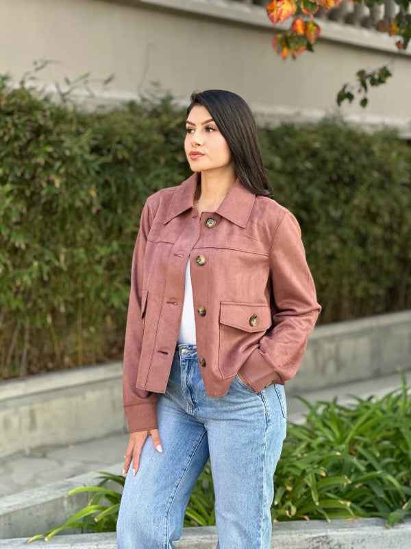 Suede Button Up Solid with Pockets Cropped Jacket 24563196_06090ae9-1ce6-4789-856a-f8834f368871
