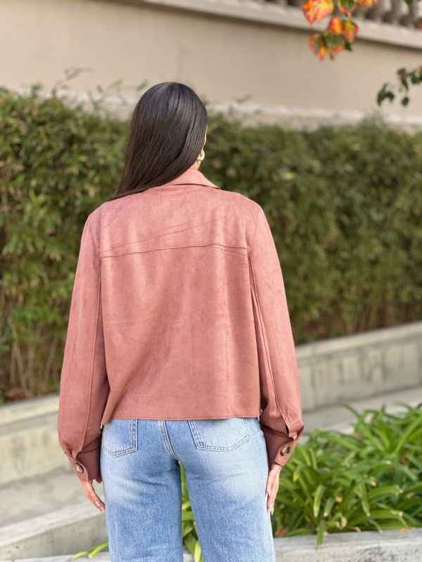 Suede Button Up Solid with Pockets Cropped Jacket 24563196_7b99b08a-ca5e-4b95-b7e3-67a24c8e031b