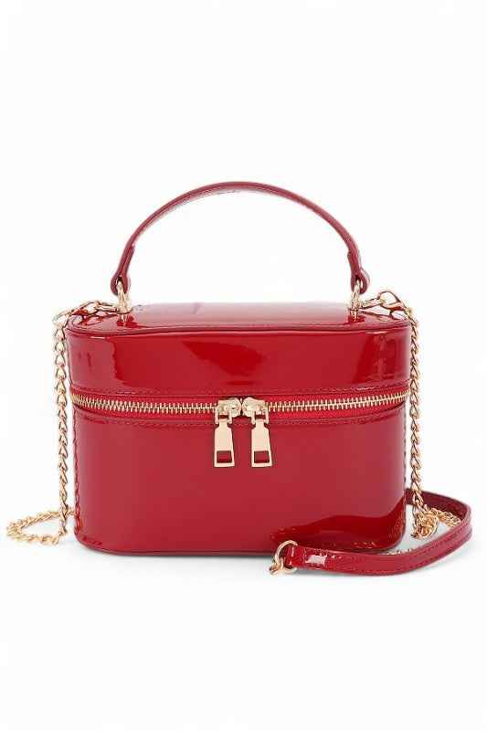 Top Handle Patent Finish Convertible Crossbody Bag Burgundy O S 24693507_da3f016c-0fc5-4043-b1c4-327528bf309c