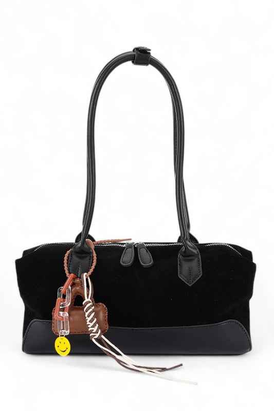 Top Handle Faux Suede Boxy Shoulder Bag Black O S 24746199_6dbc9663-a838-45f1-bd51-597ef1bad356