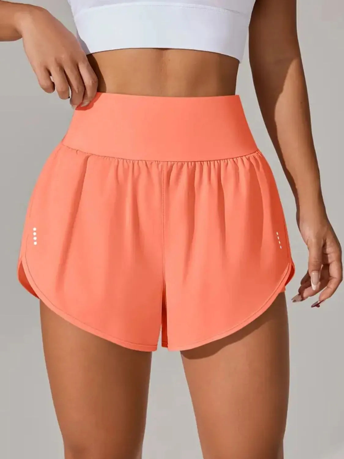 Pocketed High Waist Active Shorts 279149d2-840c-4dcc-a2ca-71e7e32d9e1d-Max-Origin