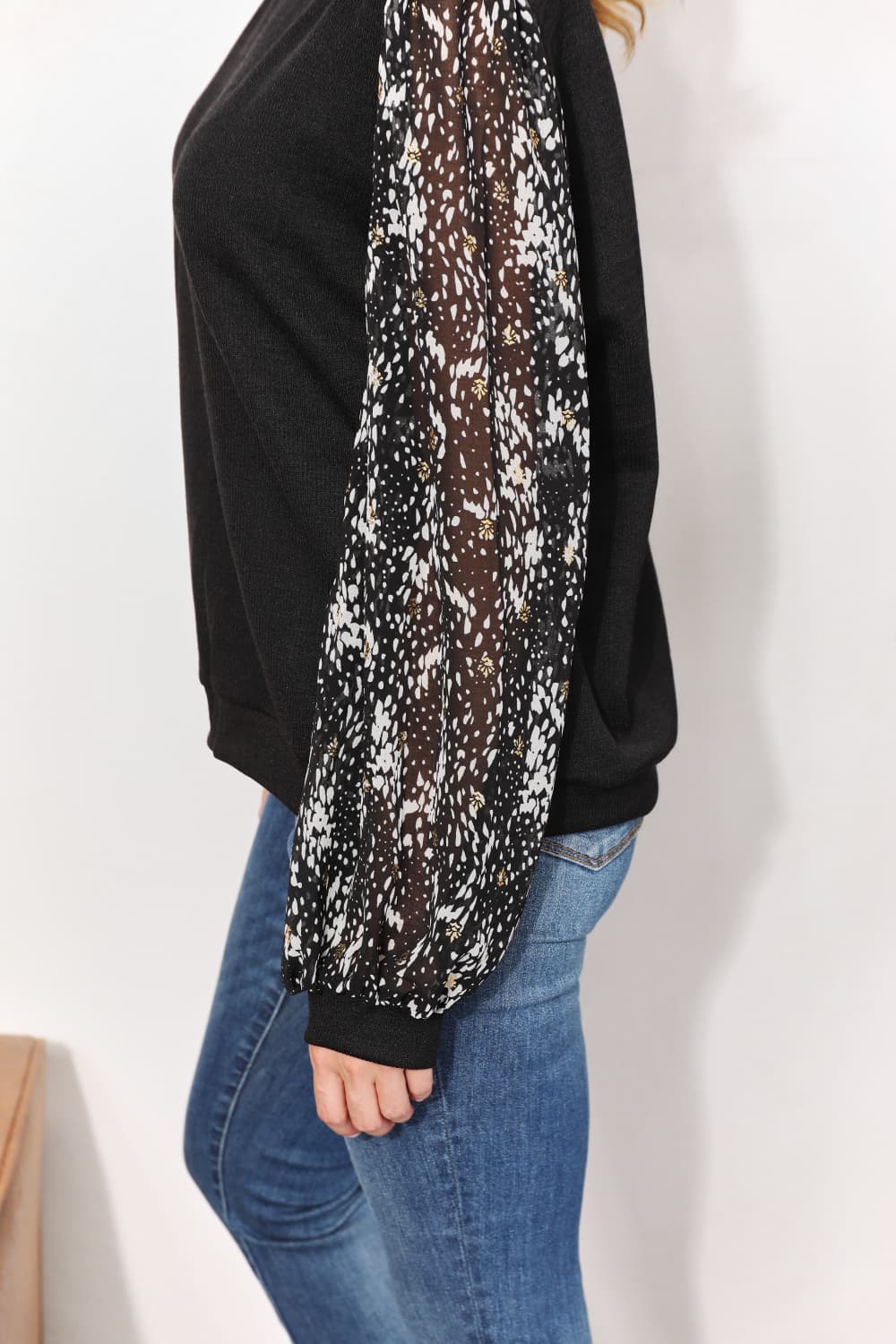 And The Why Full Size Foil Printed Sleeve Top 28968d4a81174635a0c1db2aa8368a01-Max