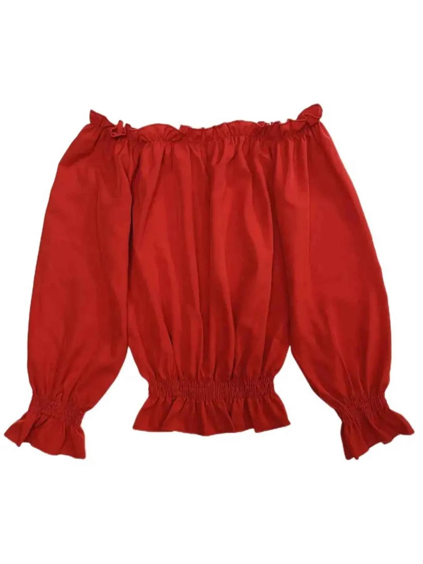 Off-Shoulder Flounce Sleeve Blouse 2a439c6c-36e8-4a83-a6e5-4e42ddab986e-Max-Origin