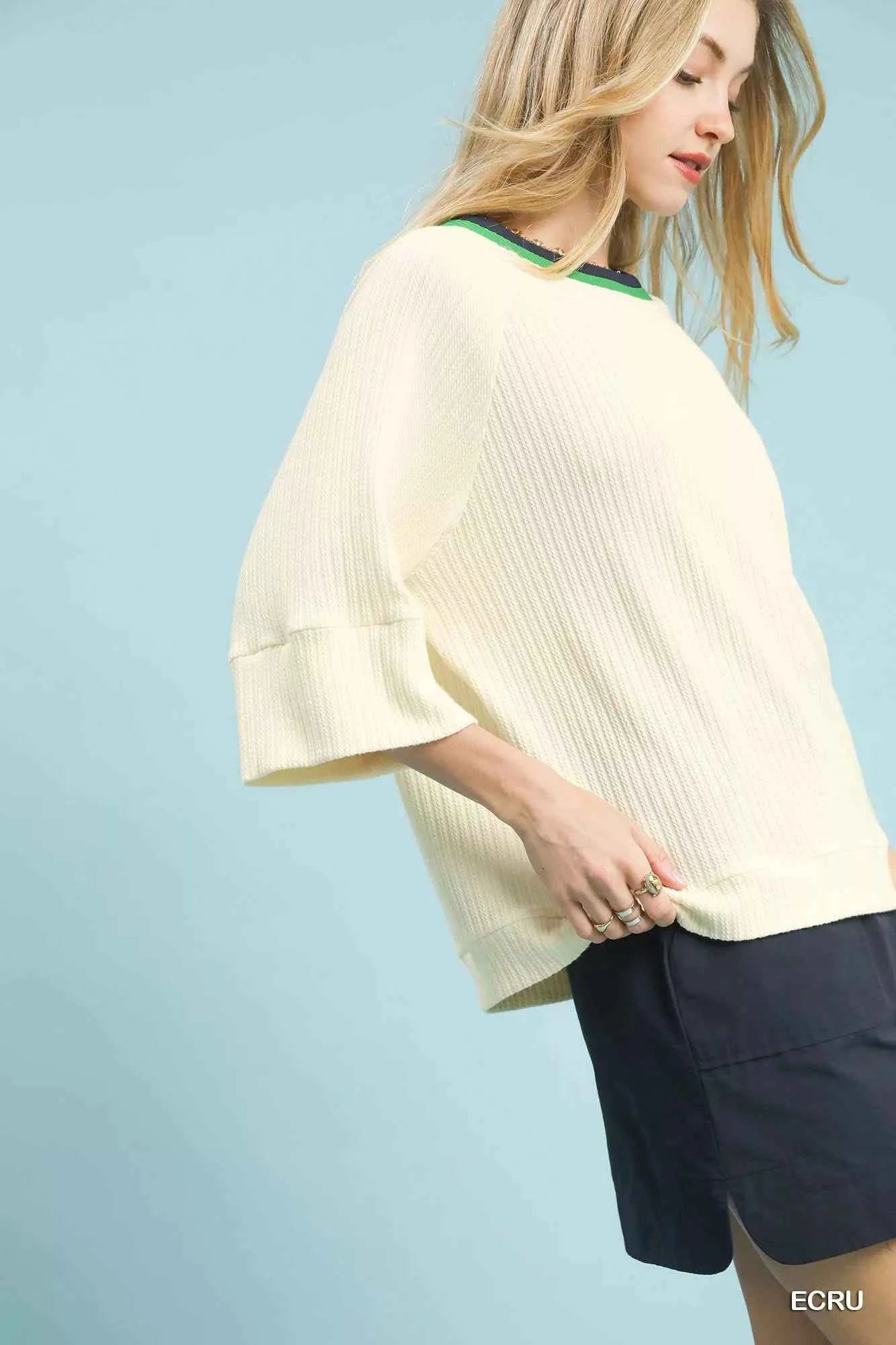 Umgee Ribbed Knit Top with Contrast Trim 2c76a39a-b0b1-462d-ac08-33c8653b5238-Max-Origin