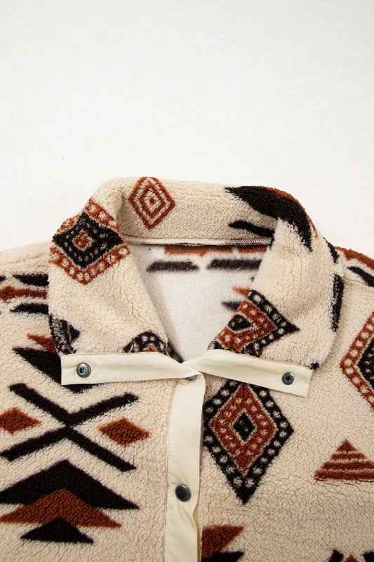 Western Aztec Fleece Half Zip Sweatshirt 2cc14efe-5da4-4bdd-98f7-53e8a1c84305