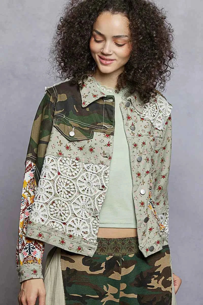 POL Floral Printed French Terry Jacket with Crochet Contrast 2dadfa9b-28e6-41fb-ad6f-2a6b1803cd11-Max-Origin