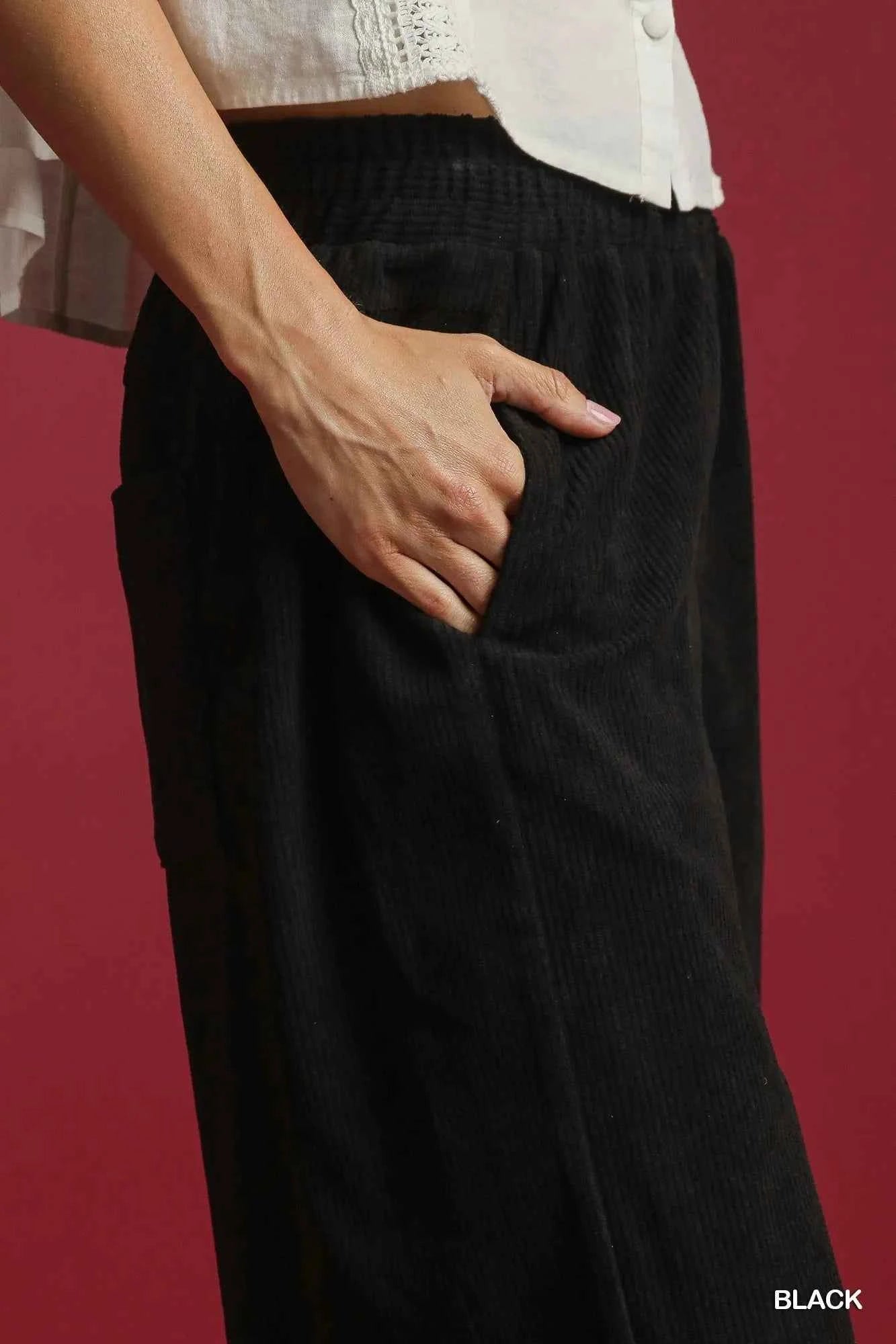 Umgee Wide-Leg Corduroy Pants 2db1e4ba-9402-411a-8afd-f59e1a6026d3-Max-Origin