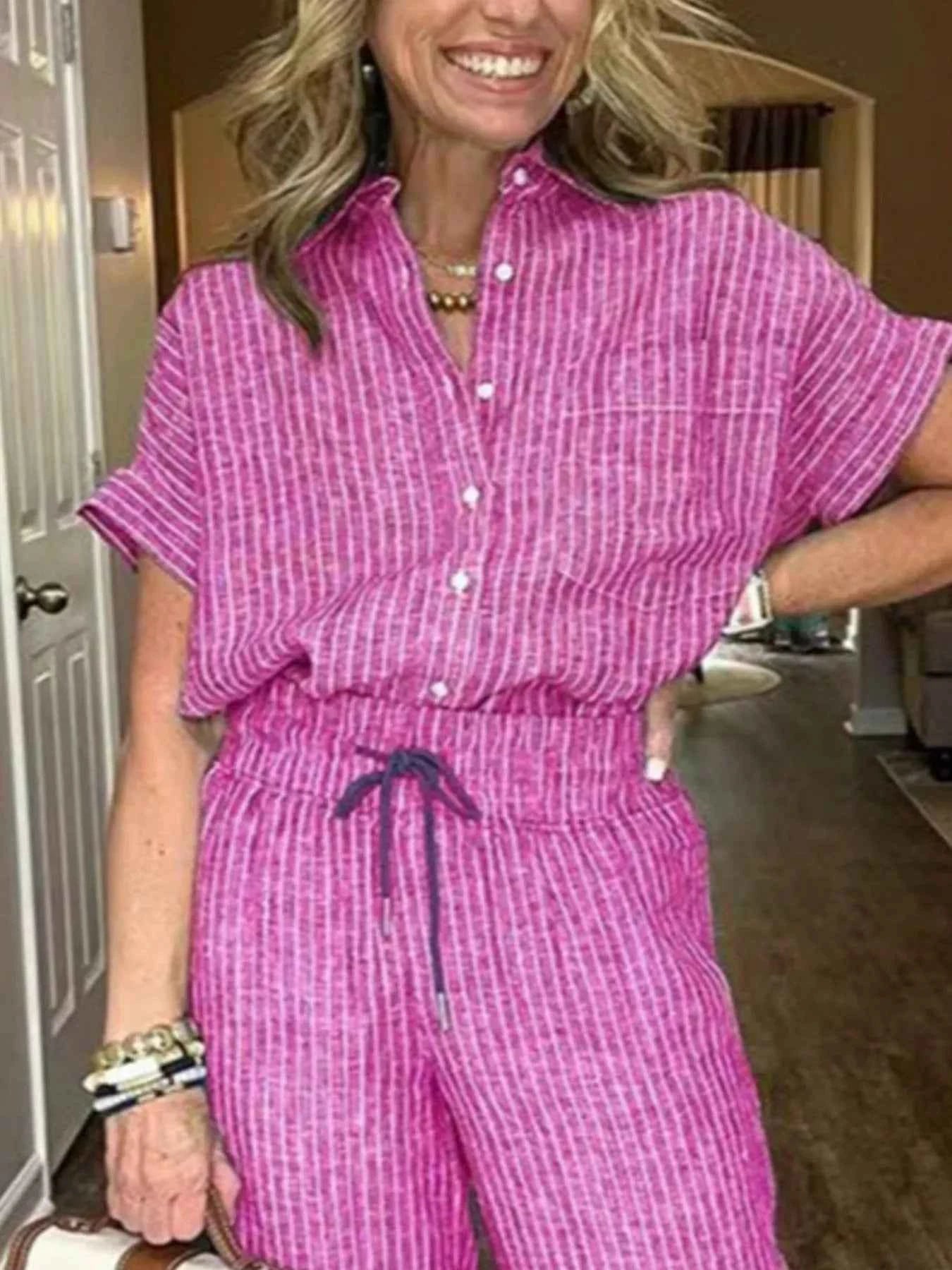 Full Size Striped Button-Up Shirt and Wide Leg Pants Casual Set Plus Size 32f8a563-96fa-46b1-b800-b47c098e20e7-Max-Origin