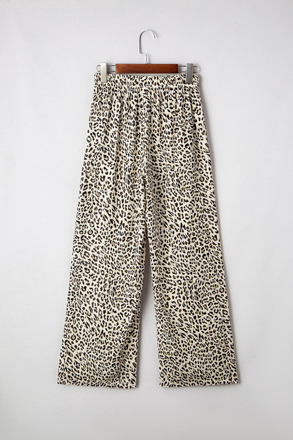 Brown Leopard Drawstring Loose Pants 333a53a1c502f241