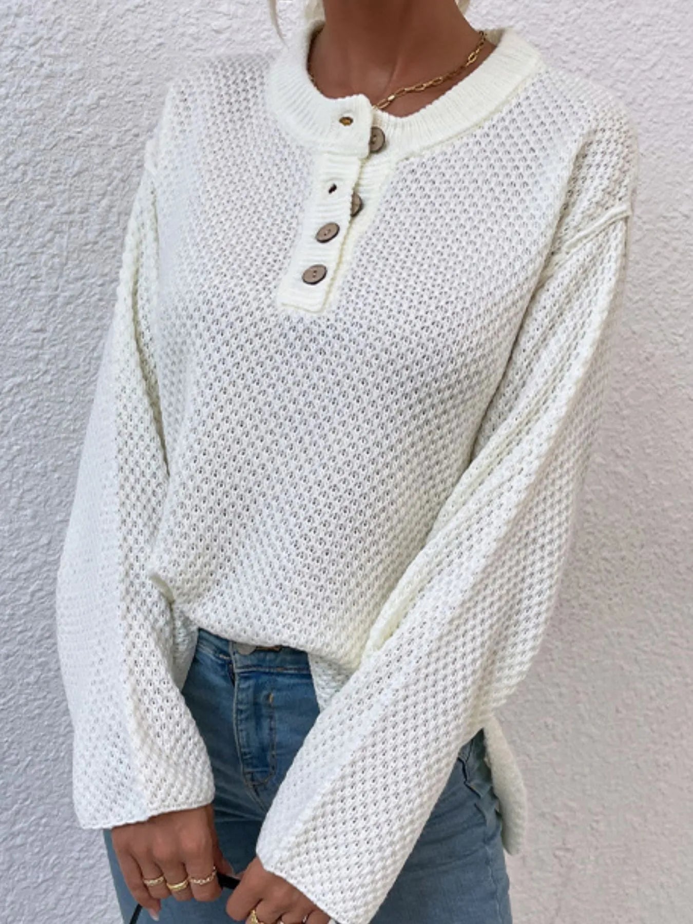 Button Detail Long Sleeve Knit Top 341aae6f-270c-4e79-b8f7-4d52f151e2e7-Max-Origin