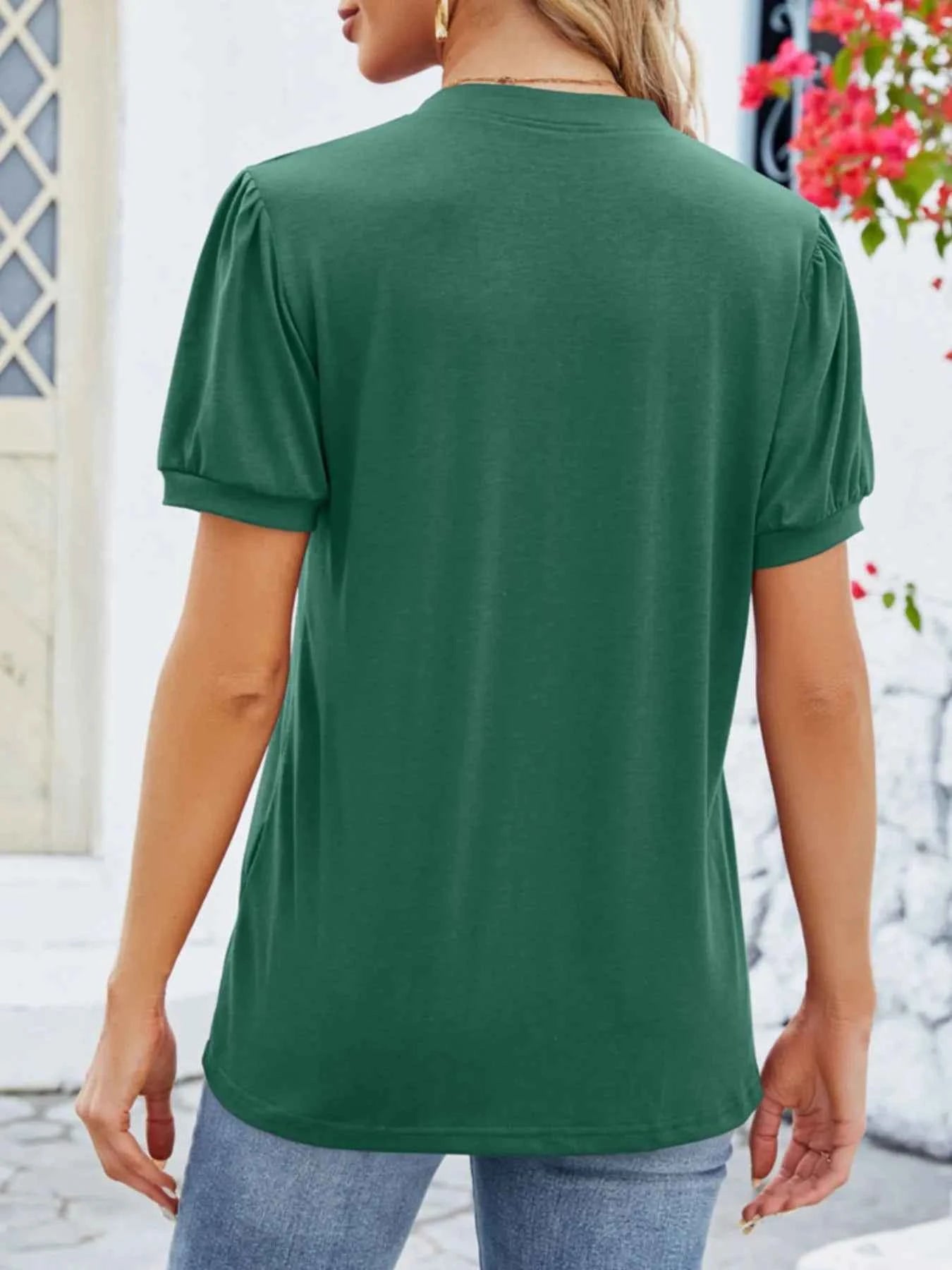 Notched Short Sleeve T-Shirt 35acacee-f24f-4452-90c3-8f6a781a02ce-Max-Origin