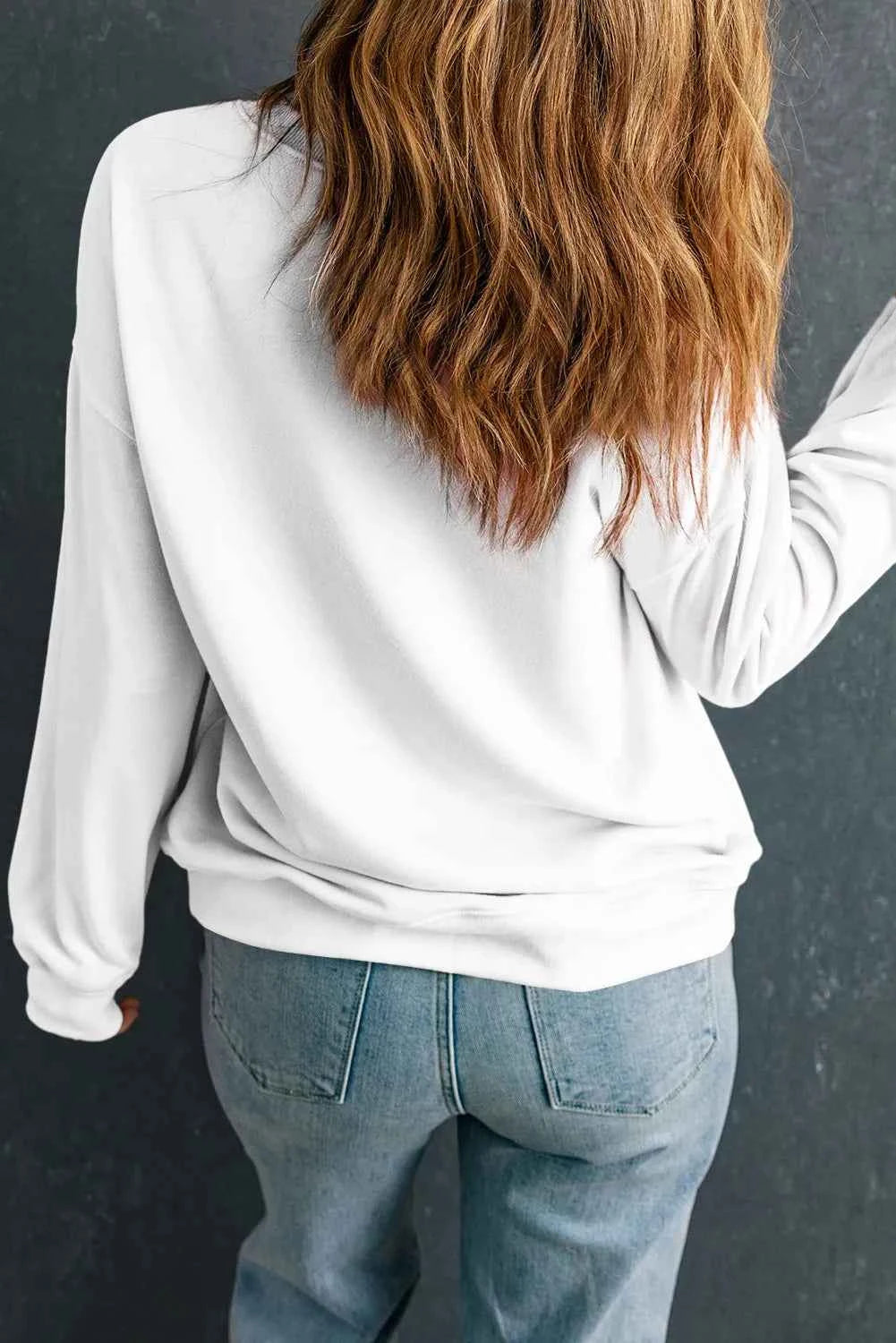 Pumpkin Graphic Round Neck Dropped Shoulder Sweatshirt 373e2c86-c674-4e9b-b492-6a5344fa1e39-Max