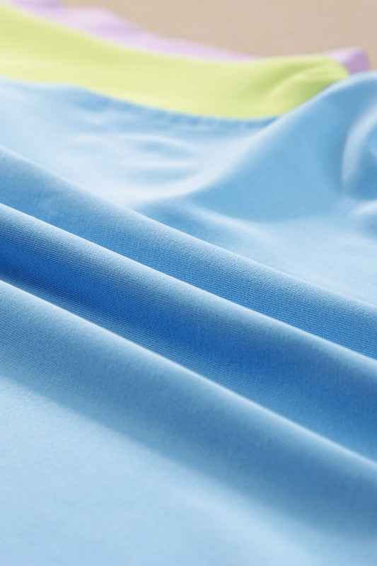 Colorblock Cap Sleeve Tee and Pants Set 37475757-292f-41f8-8b56-a8732e5f8208