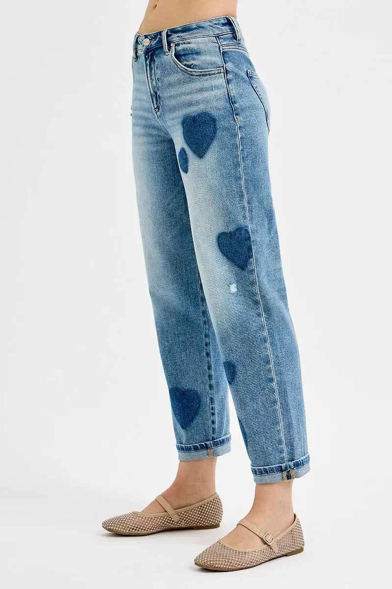 RISEN Full Size Mid Rise Fit-boyfriend Heart Shade Jeans Plus Size 37b4e07da40a46b093c2ed40e5c0a0e9-Max-Origin