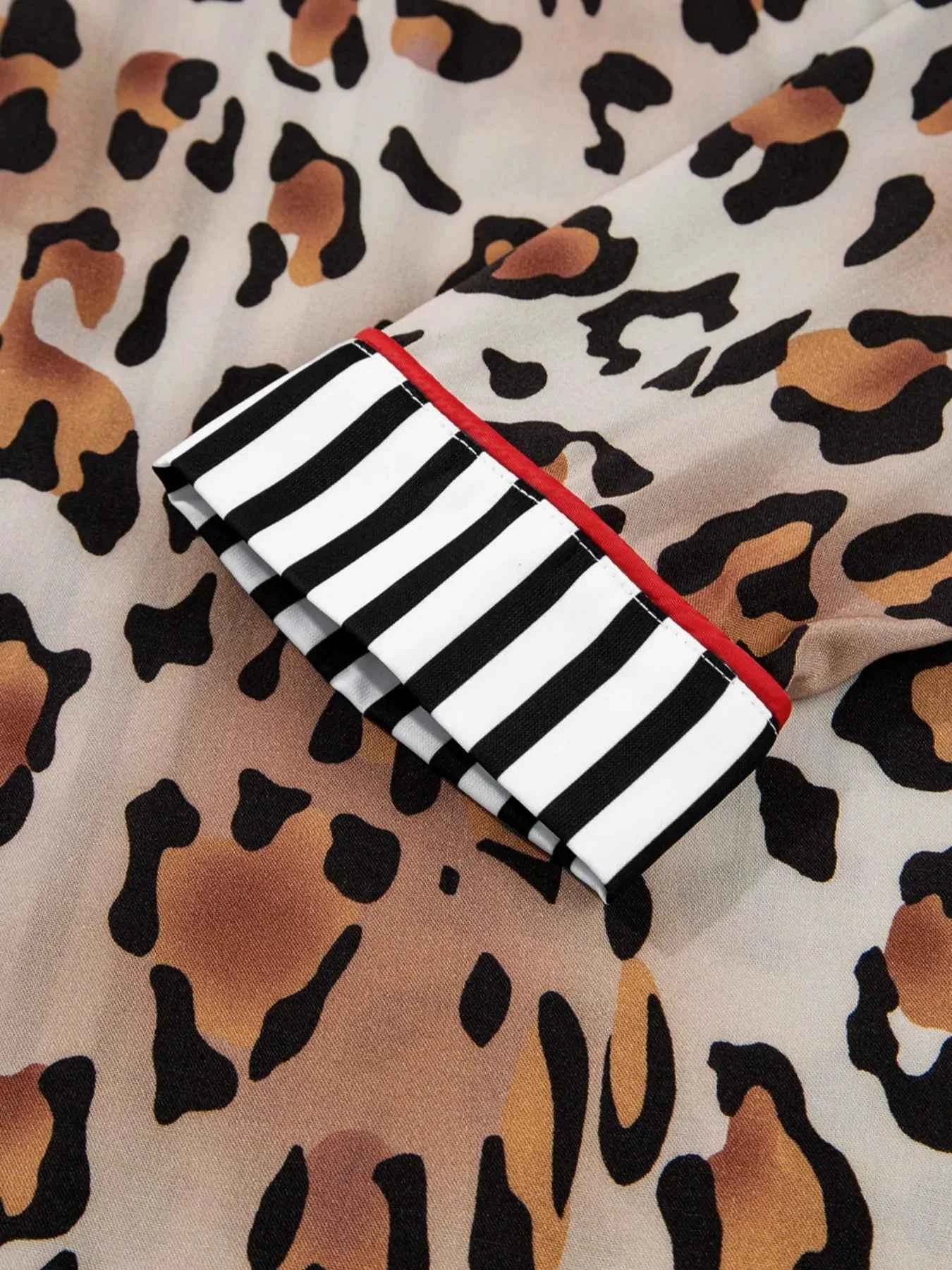 Leopard and Striped Trim Shirt and Pants Set 37bd21c9-f32a-4042-9025-48e99524f09c-Max-Origin