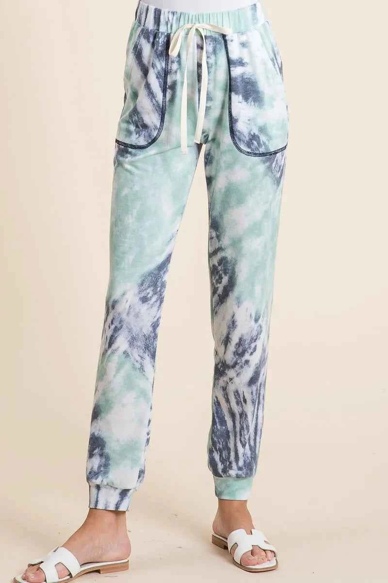 BiBi Tie Dye French Terry Casual Sweat Pants 38bded28da2a46d8855f2bd2da2cf329-Max-Origin