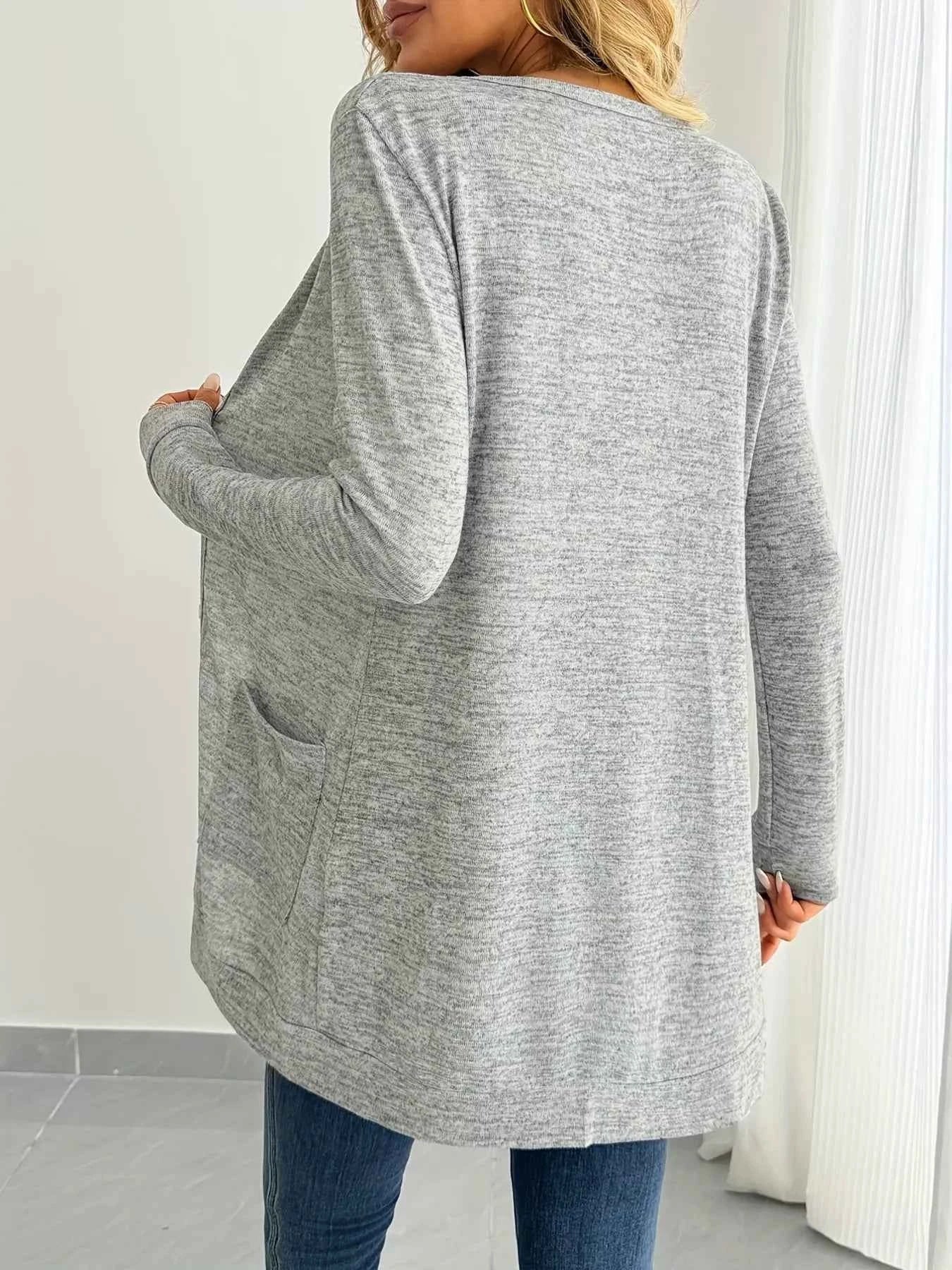 Open Front Longline Cardigan with Side Pockets 39d523da84d24a60af482c87e85ea1f7-Max-Origin