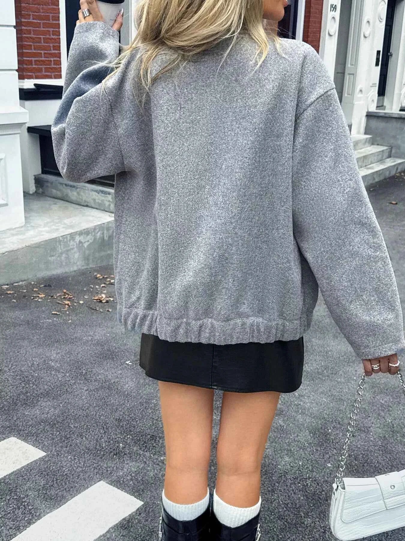 Snap Down Dropped Shoulder Jacket 3a6f8f3a05124b7fa3b1a95119ee3b9a-Max-Origin