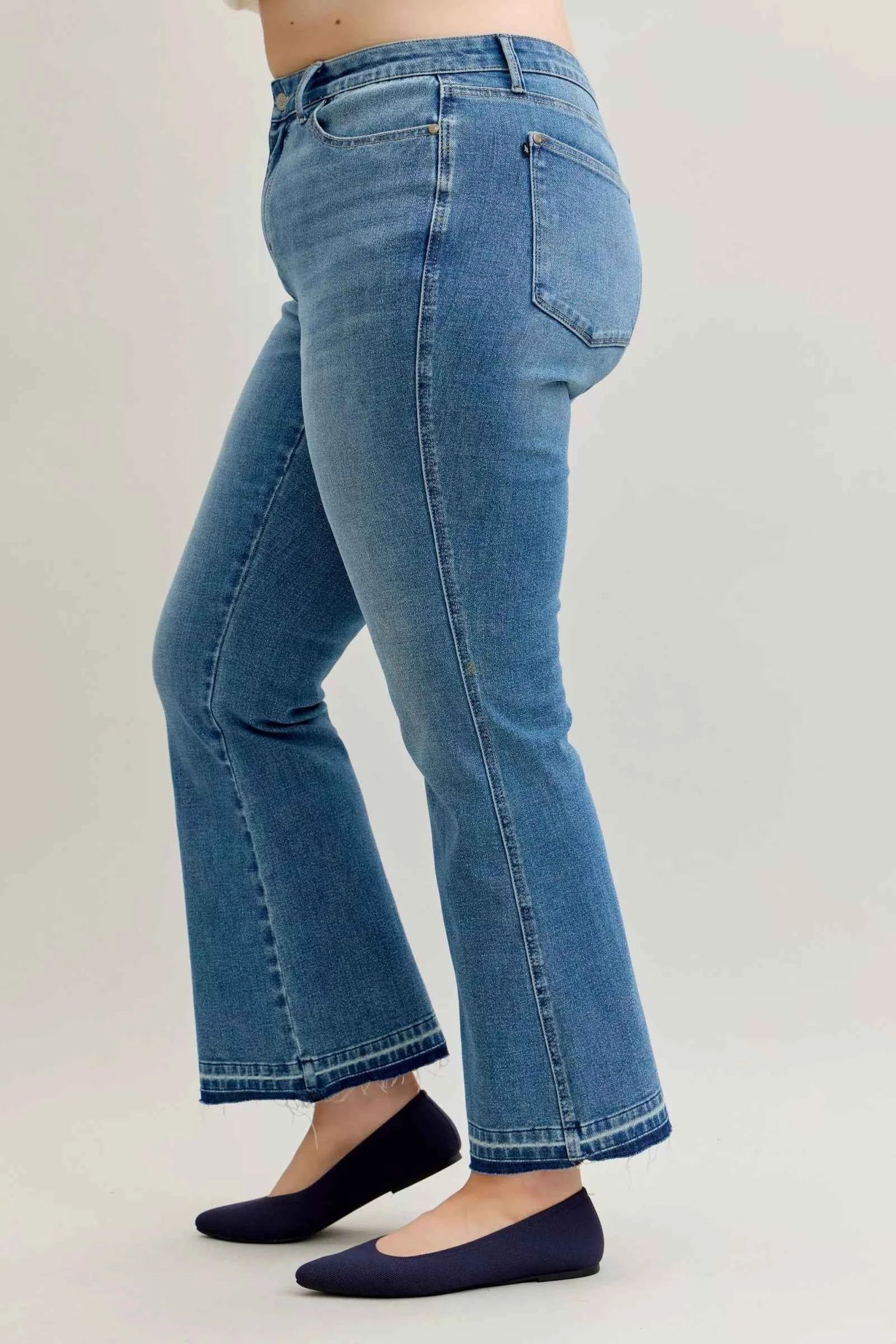 Judy Blue Full Size Mid Rise Slim Bootcut Tummy Control Release Hem Jeans Plus Size 3cc7b850-8cbc-4967-887e-45a21b8a9b01-Max-Origin