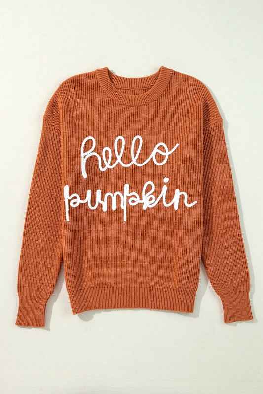 Hello Pumpkin Crewneck Sweater 3fac3324-b326-4c7f-b457-f7372755571d