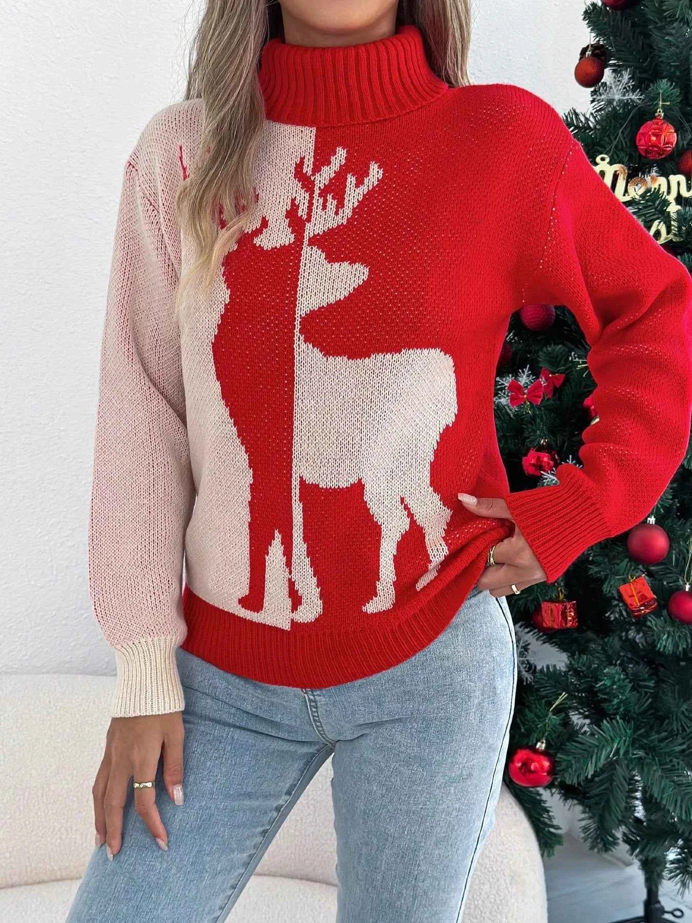 Christmas Reindeer Turtleneck Sweater Red 3fcc7056-621e-4027-a4a1-7fb02cc26af3-Max-Origin