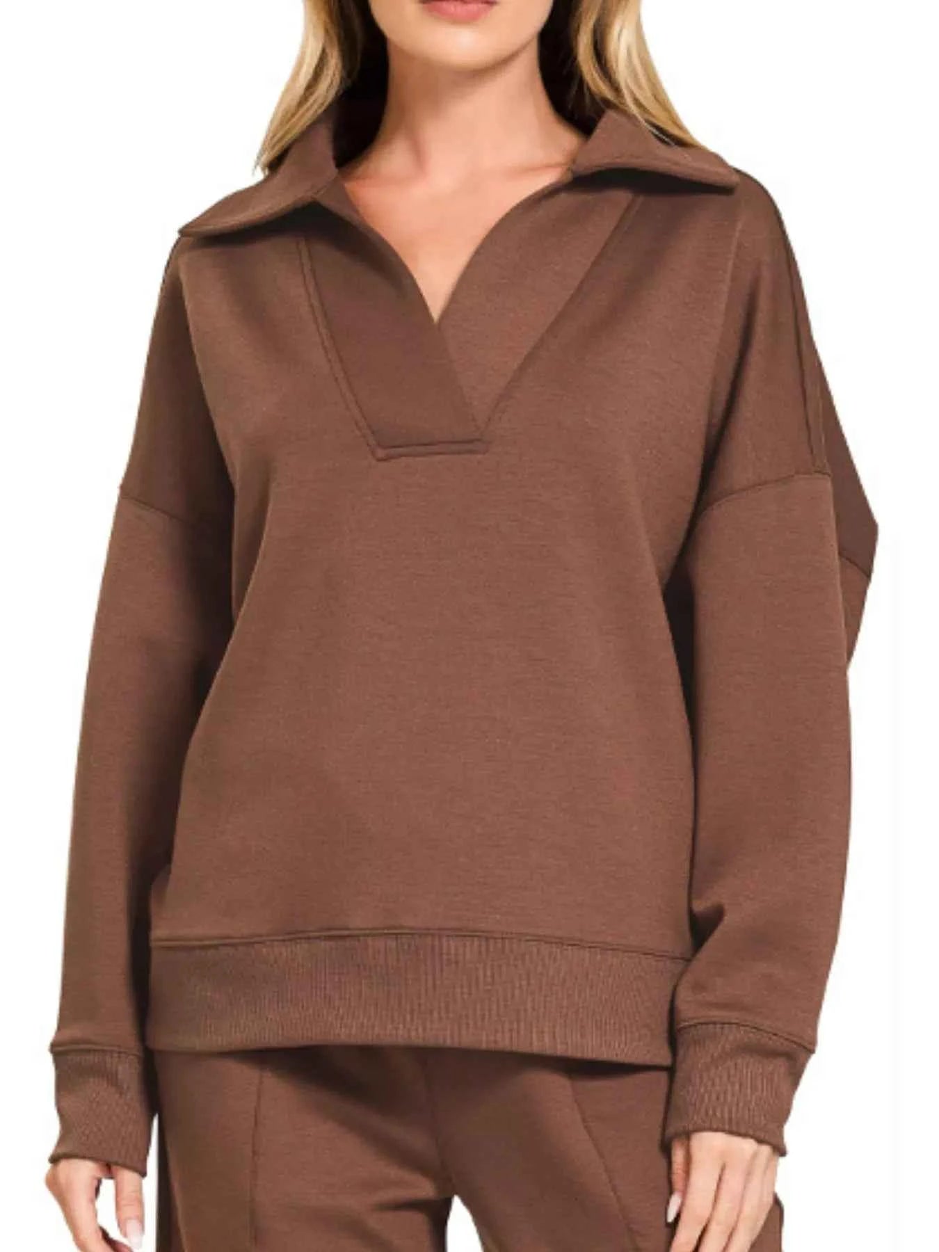 Zenana Scuba Collared Pullover and Pants Set 406dd6ae-7cc1-40cf-bf1d-c2a58ee84837-Max-Origin