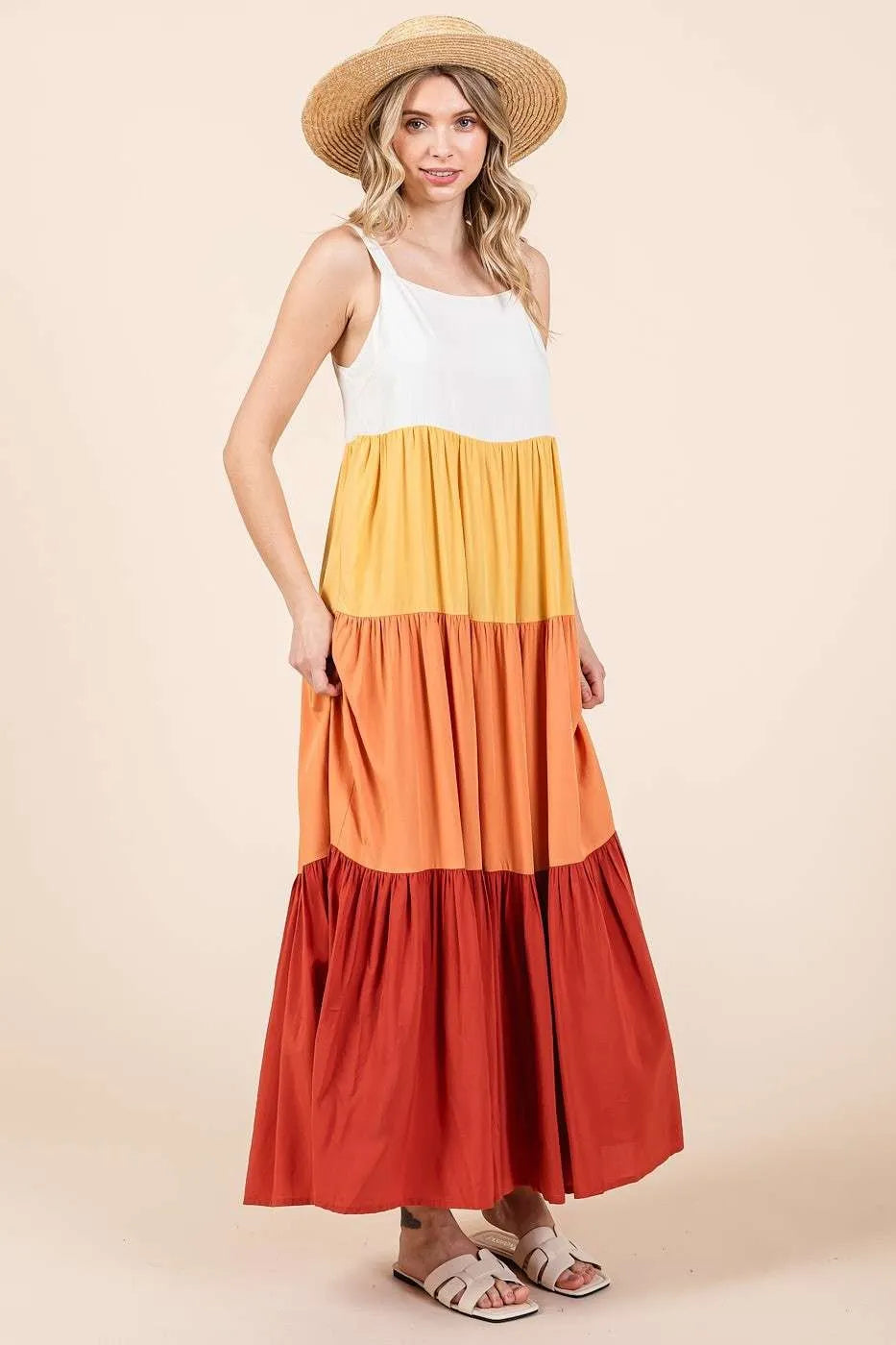 Mittoshop Color Block Tiered Pull-On Maxi Dress 445720ab52f64c5eb611ca8c76529123-Max-Origin