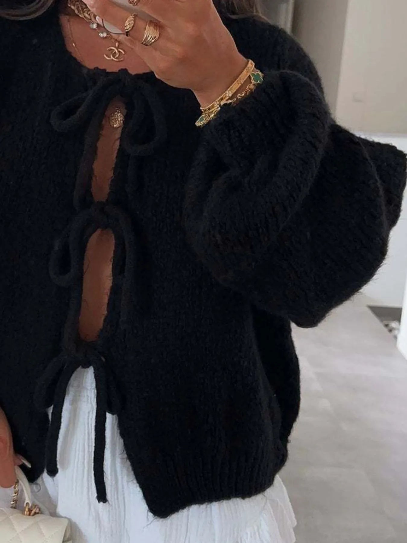 Cozy Bow-Tie Front Knit Cardigan 4552aaa1-d0e3-451f-9595-cc6bef27e8c8-Max-Origin