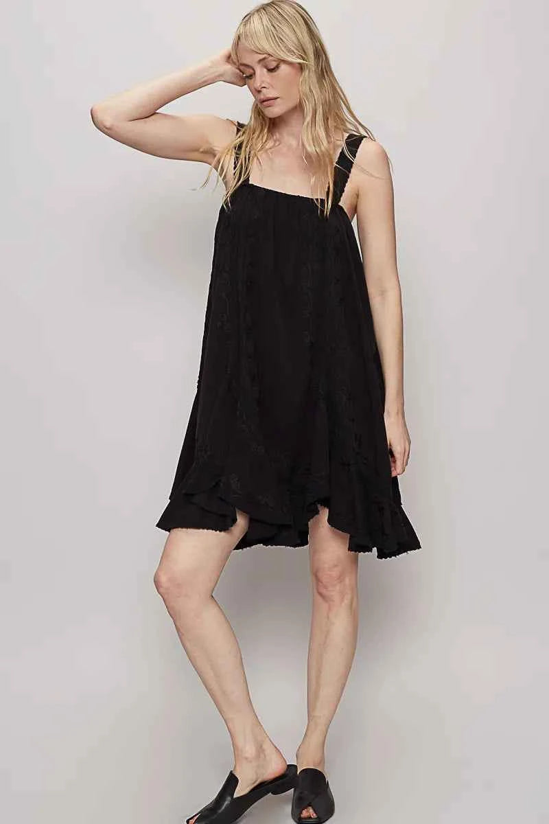POL Ruffle Hem Sleeveless Mini Dress 46546c96-6562-4c76-b44b-bd2d35aaa846-Max-Origin
