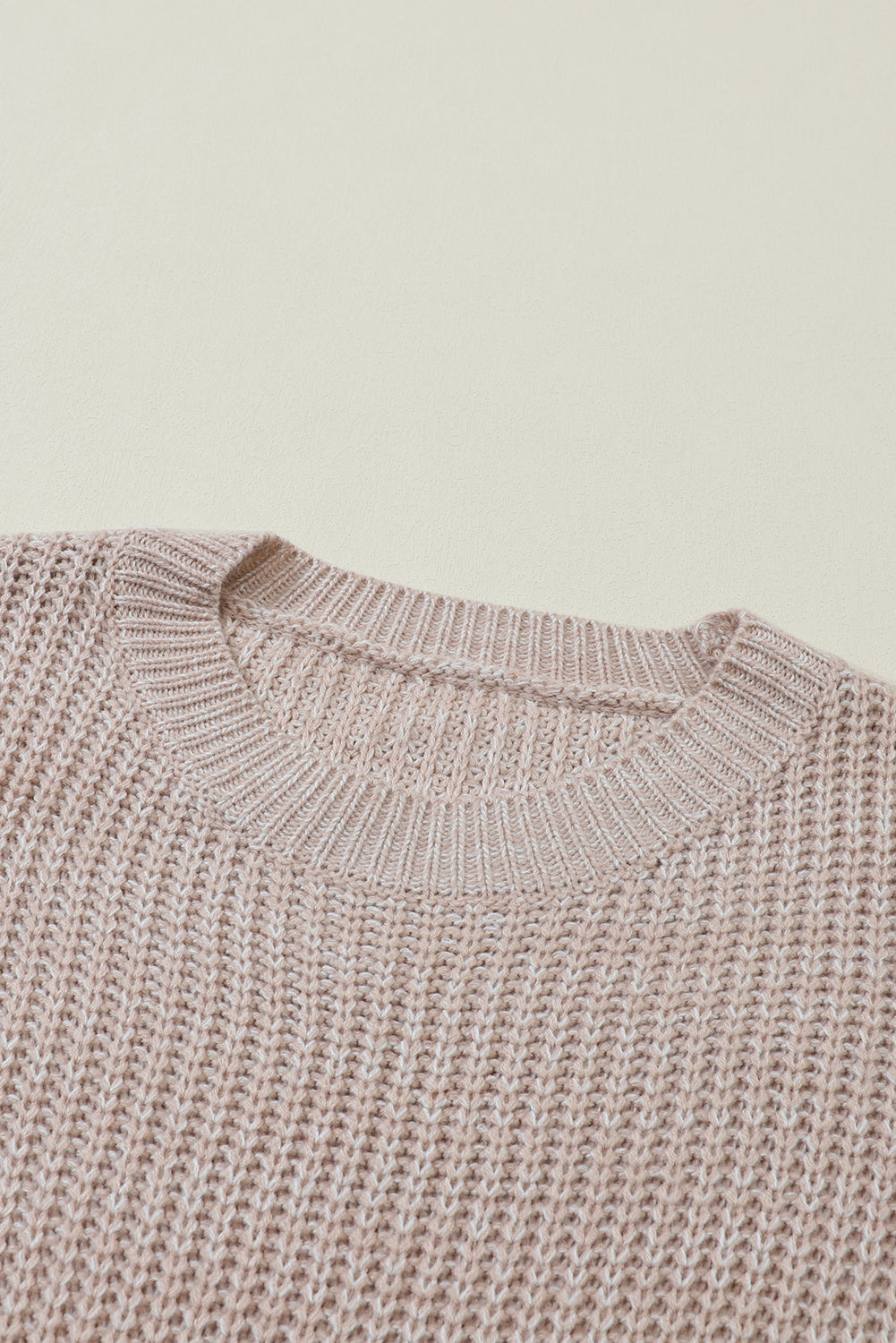 Parchment Chunky Knit Sleeve Drop Shoulder Sweater 46a8bb3086e00b8b