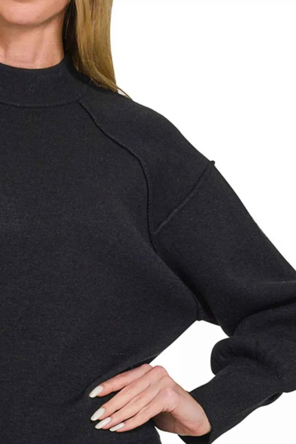 Zenana Viscose Mock Neck Exposed Seam Sweater 4812eff6-f9a9-4fd1-883b-235a56c0fde5-Max-Origin