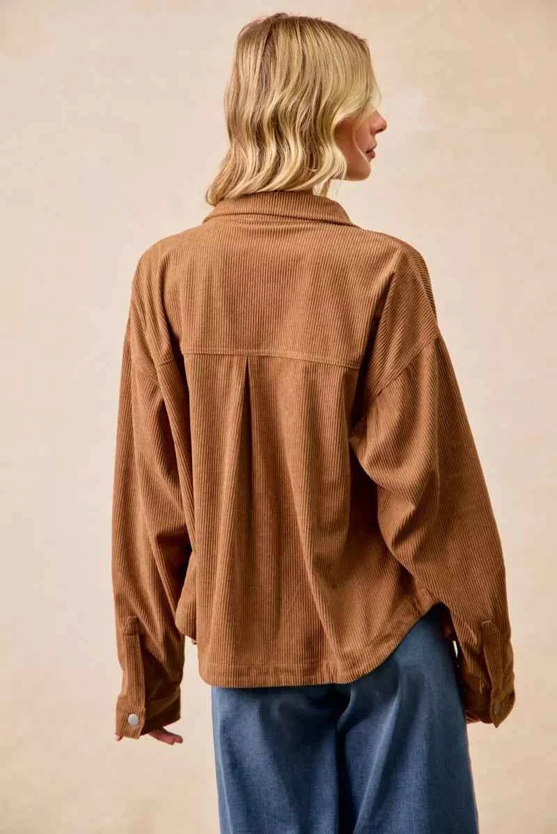 BiBi Corduroy Relaxed Fit Shacket with Back Pleat 49962c11c9634ef486263e3d7fef3b51-Max-Origin