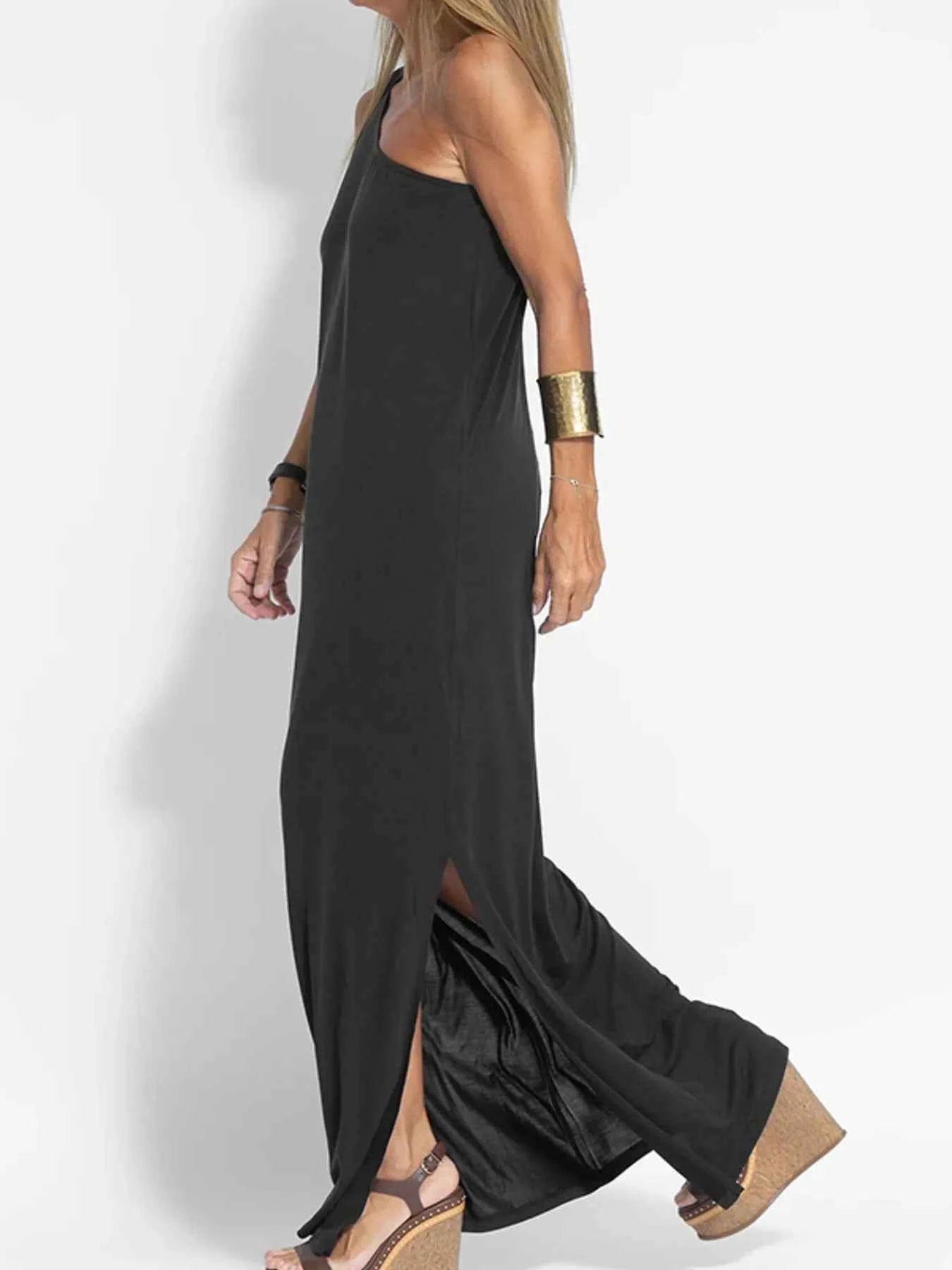 One-Shoulder Maxi Dress with Side Slit 4acec10929824fcbbddfcecd8ad30b01-Max-Origin