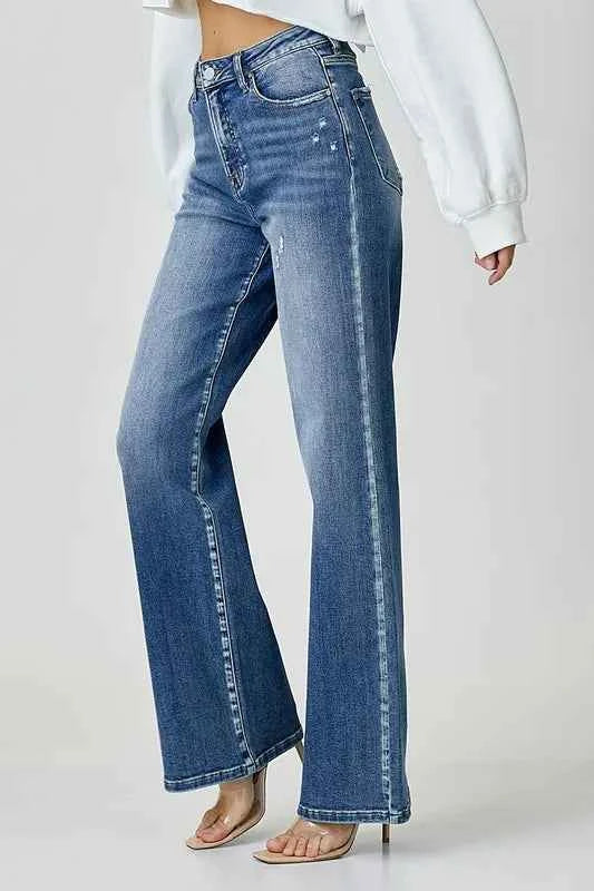 RISEN High Waist Jeans with Pockets 4c3f7051-5d25-47fe-aad6-76c72667aed1-Max