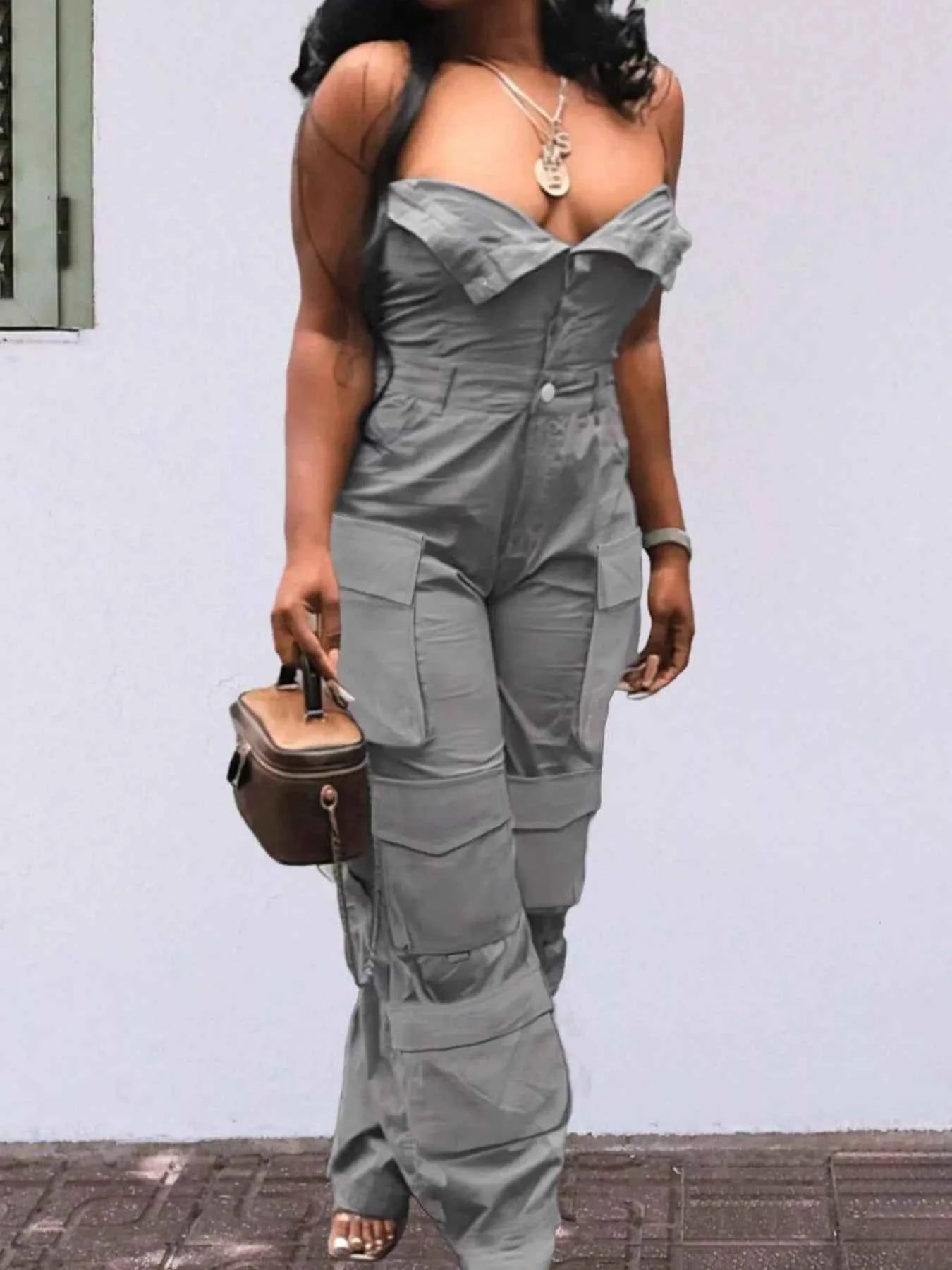 Tube Snap Down Cargo Jumpsuit 4cfb9392-c526-4f87-9a2e-3e10642f9fc6-Max-Origin