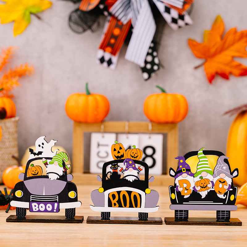 3-Piece Halloween Element Car-Shape Ornaments 4d920f1d1d3c4ff3a13411a52dbfcf41-Max